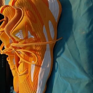 Adidas size 16 orange and white